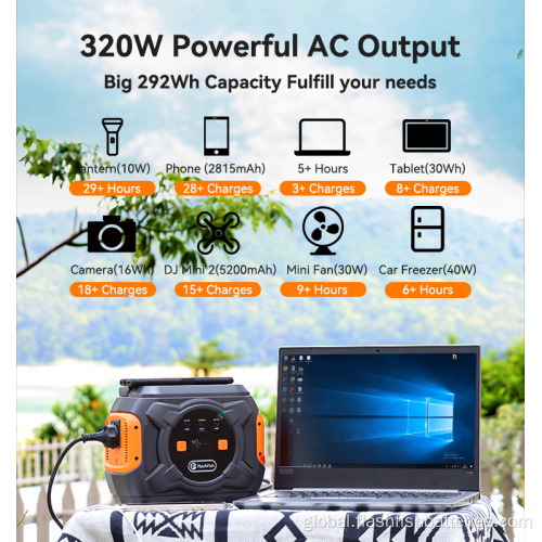 Super Portable Power Station Multi-function Charger 320W Portable Power Station Supplier